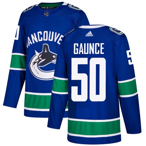 Youth Adidas Vancouver Canucks #50 Brendan Gaunce Authentic Blue Home NHL Jersey