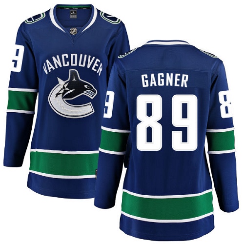 Women's Vancouver Canucks #89 Sam Gagner Fanatics Branded Blue Home Breakaway NHL Jersey
