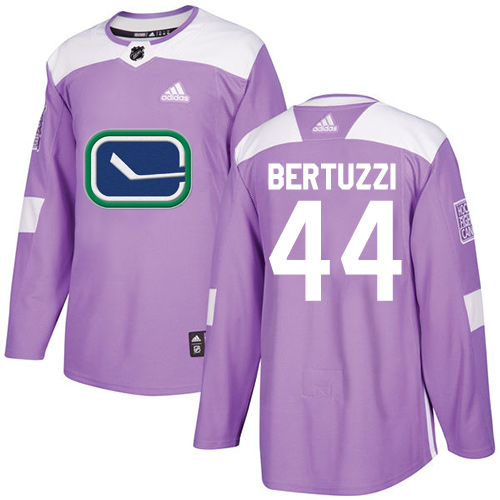 Youth Adidas Vancouver Canucks #44 Todd Bertuzzi Authentic Purple Fights Cancer Practice NHL Jersey