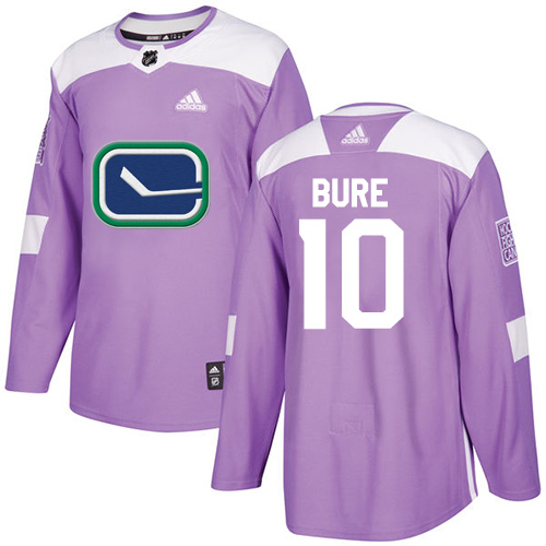 Youth Adidas Vancouver Canucks #10 Pavel Bure Authentic Purple Fights Cancer Practice NHL Jersey
