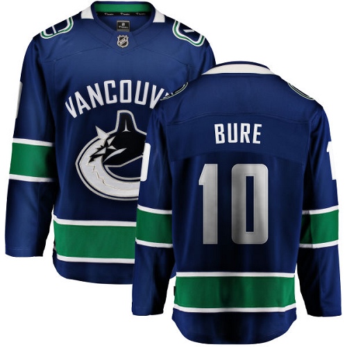 Men's Vancouver Canucks #10 Pavel Bure Fanatics Branded Blue Home Breakaway NHL Jersey