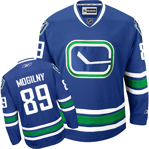 Youth Reebok Vancouver Canucks #89 Alexander Mogilny Authentic Royal Blue Third NHL Jersey