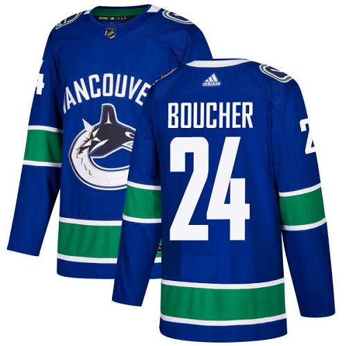 Youth Adidas Vancouver Canucks #24 Reid Boucher Authentic Blue Home NHL Jersey