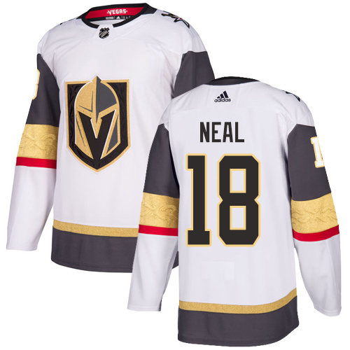 Men's Adidas Vegas Golden Knights #18 James Neal Authentic White Away NHL Jersey