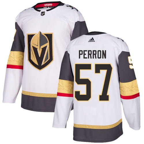 Women's Adidas Vegas Golden Knights #57 David Perron Authentic White Away NHL Jersey