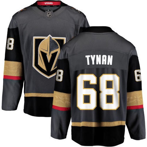 Youth Vegas Golden Knights #68 T.J. Tynan Authentic Black Home Fanatics Branded Breakaway NHL Jersey