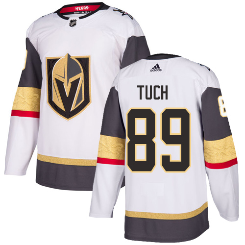 Men's Adidas Vegas Golden Knights #89 Alex Tuch Authentic White Away NHL Jersey
