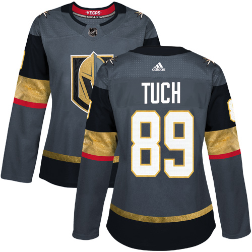 Women's Adidas Vegas Golden Knights #89 Alex Tuch Authentic Gray Home NHL Jersey