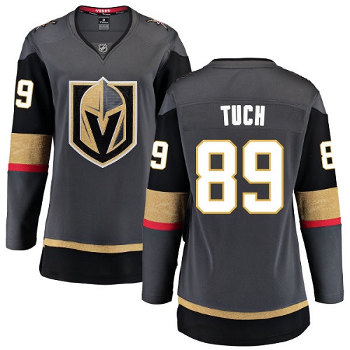 Women's Vegas Golden Knights #89 Alex Tuch Authentic Black Home Fanatics Branded Breakaway NHL Jersey