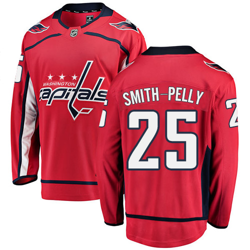 Men's Washington Capitals #25 Devante Smith-Pelly Fanatics Branded Red Home Breakaway NHL Jersey