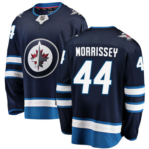 Men's Winnipeg Jets #44 Josh Morrissey Fanatics Branded Navy Blue Home Breakaway NHL Jersey