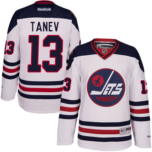 Men's Reebok Winnipeg Jets #13 Brandon Tanev Authentic White 2016 Heritage Classic NHL Jersey