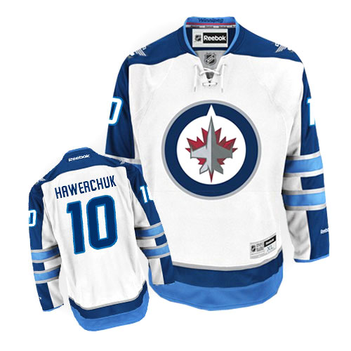 Women's Reebok Winnipeg Jets #10 Dale Hawerchuk Authentic White Away NHL Jersey
