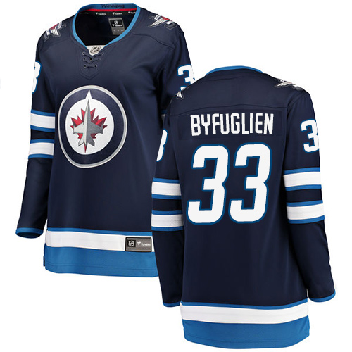 Women's Winnipeg Jets #33 Dustin Byfuglien Fanatics Branded Navy Blue Home Breakaway NHL Jersey