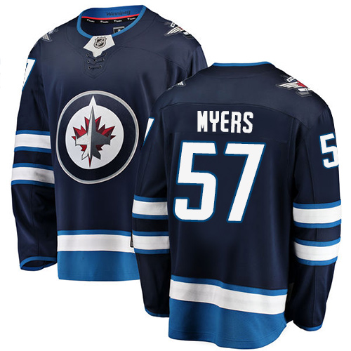 Youth Winnipeg Jets #57 Tyler Myers Fanatics Branded Navy Blue Home Breakaway NHL Jersey