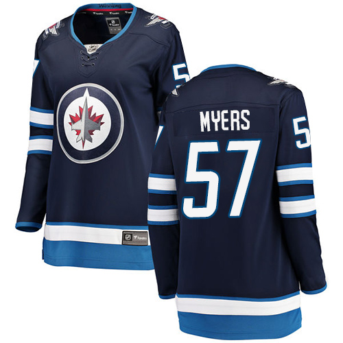 Women's Winnipeg Jets #57 Tyler Myers Fanatics Branded Navy Blue Home Breakaway NHL Jersey