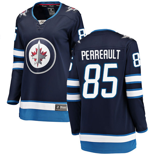 Women's Winnipeg Jets #85 Mathieu Perreault Fanatics Branded Navy Blue Home Breakaway NHL Jersey