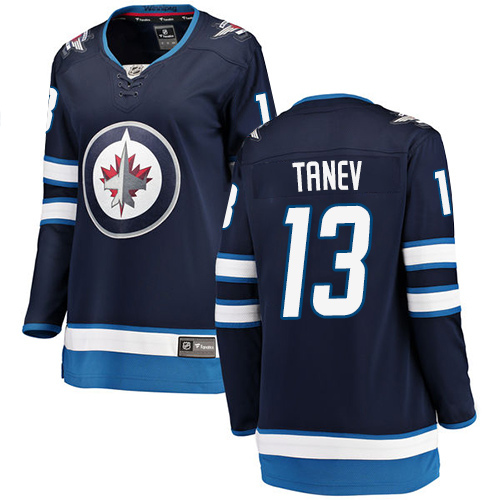 Women's Winnipeg Jets #13 Brandon Tanev Fanatics Branded Navy Blue Home Breakaway NHL Jersey