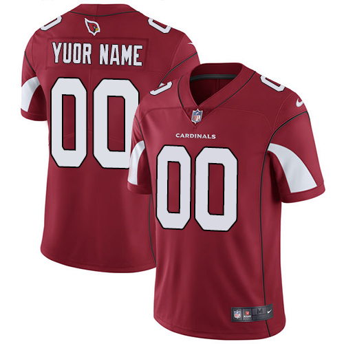 Men's Nike Arizona Cardinals Customized Red Team Color Vapor Untouchable Custom Limited NFL Jersey