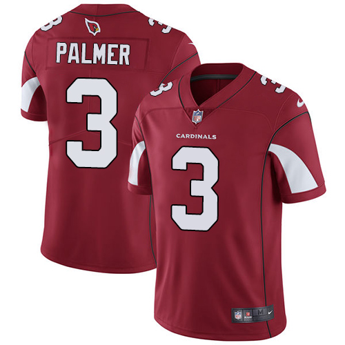 Men's Nike Arizona Cardinals #3 Carson Palmer Red Team Color Vapor Untouchable Limited Player NFL Jersey