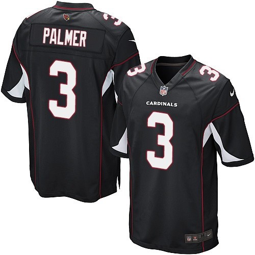 Men's Nike Arizona Cardinals #3 Carson Palmer Game Black Alternate NFL Jersey
