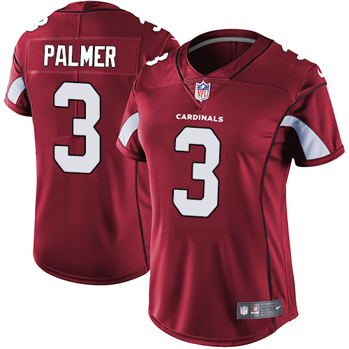Women's Nike Arizona Cardinals #3 Carson Palmer Red Team Color Vapor Untouchable Elite Player NFL Jersey