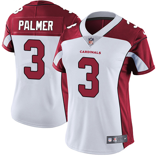Women's Nike Arizona Cardinals #3 Carson Palmer White Vapor Untouchable Limited Player NFL Jersey