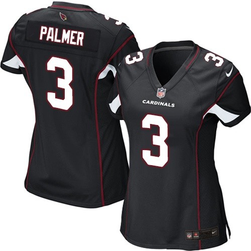 Women's Nike Arizona Cardinals #3 Carson Palmer Game Black Alternate NFL Jersey