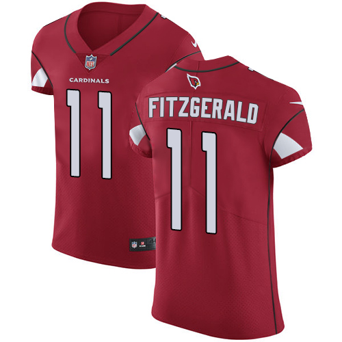 Men's Nike Arizona Cardinals #11 Larry Fitzgerald Elite Red Team Color NFL Jersey