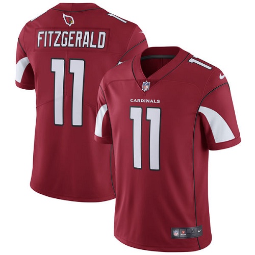 Men's Nike Arizona Cardinals #11 Larry Fitzgerald Red Team Color Vapor Untouchable Limited Player NFL Jersey
