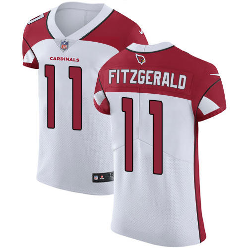 Men's Nike Arizona Cardinals #11 Larry Fitzgerald Elite White NFL Jersey