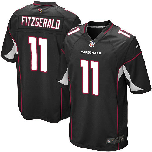 Men's Nike Arizona Cardinals #11 Larry Fitzgerald Game Black Alternate NFL Jersey