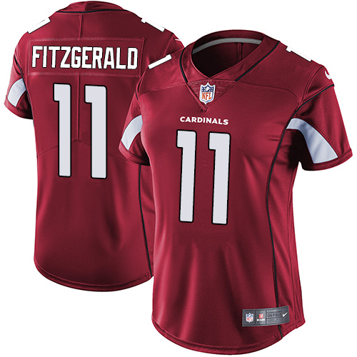 Women's Nike Arizona Cardinals #11 Larry Fitzgerald Red Team Color Vapor Untouchable Limited Player NFL Jersey