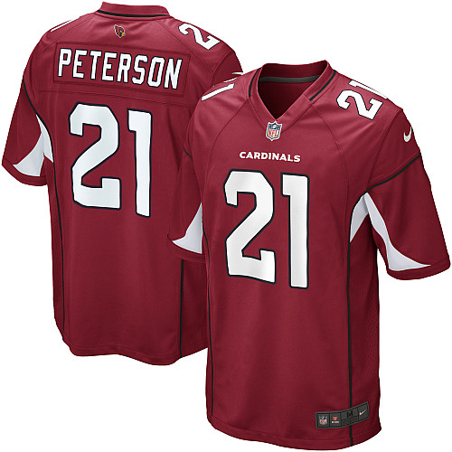 Men's Nike Arizona Cardinals #21 Patrick Peterson Game Red Team Color NFL Jersey