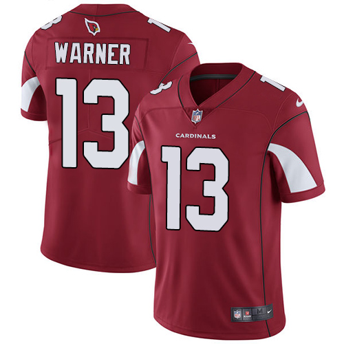Youth Nike Arizona Cardinals #13 Kurt Warner Red Team Color Vapor Untouchable Limited Player NFL Jersey