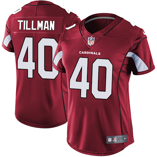 Women's Nike Arizona Cardinals #40 Pat Tillman Red Team Color Vapor Untouchable Elite Player NFL Jersey