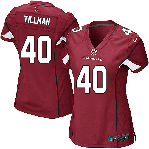 Women's Nike Arizona Cardinals #40 Pat Tillman Game Red Team Color NFL Jersey