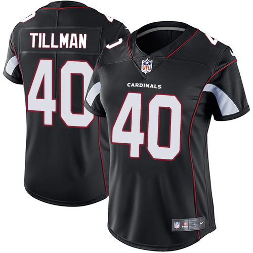Women's Nike Arizona Cardinals #40 Pat Tillman Black Alternate Vapor Untouchable Elite Player NFL Jersey