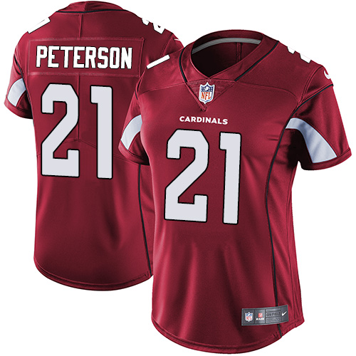 Women's Nike Arizona Cardinals #21 Patrick Peterson Red Team Color Vapor Untouchable Elite Player NFL Jersey