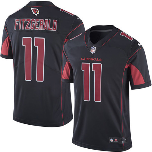 Men's Nike Arizona Cardinals #11 Larry Fitzgerald Elite Black Rush Vapor Untouchable NFL Jersey