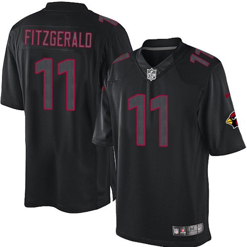 Men's Nike Arizona Cardinals #11 Larry Fitzgerald Limited Black Impact NFL Jersey
