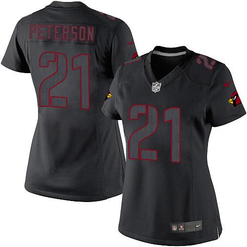 Women's Nike Arizona Cardinals #21 Patrick Peterson Limited Black Impact NFL Jersey