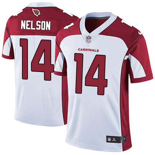 Men's Nike Arizona Cardinals #14 J.J. Nelson White Vapor Untouchable Limited Player NFL Jersey