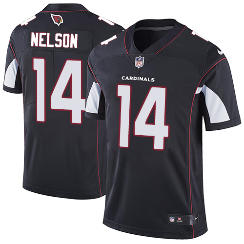 Youth Nike Arizona Cardinals #14 J.J. Nelson Black Alternate Vapor Untouchable Limited Player NFL Jersey