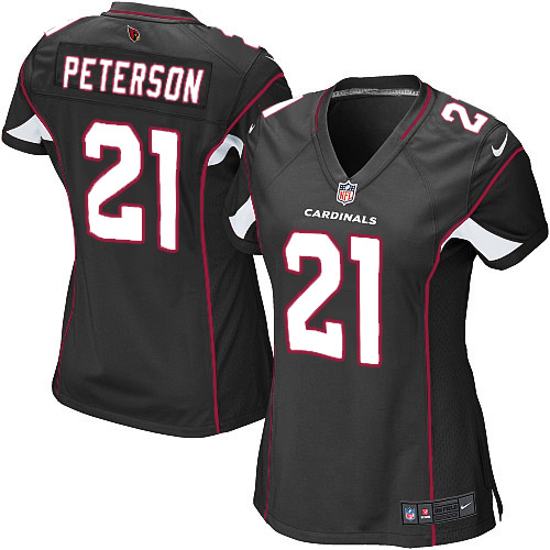 Women's Nike Arizona Cardinals #21 Patrick Peterson Game Black Alternate NFL Jersey