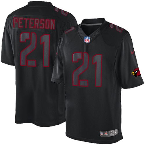 Men's Nike Arizona Cardinals #21 Patrick Peterson Limited Black Impact NFL Jersey