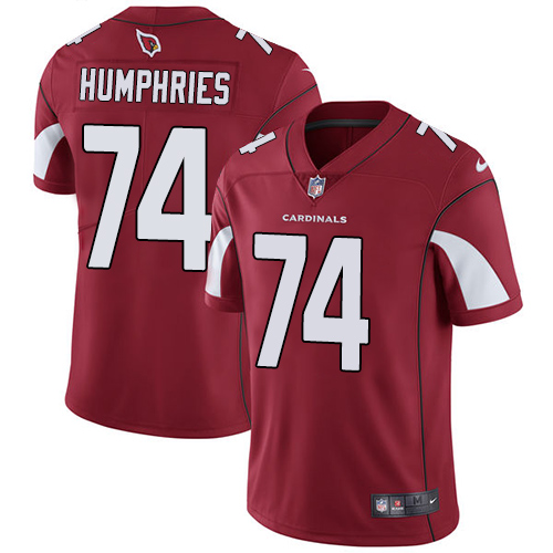 Men's Nike Arizona Cardinals #74 D.J. Humphries Red Team Color Vapor Untouchable Limited Player NFL Jersey