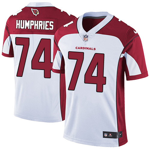 Men's Nike Arizona Cardinals #74 D.J. Humphries White Vapor Untouchable Limited Player NFL Jersey