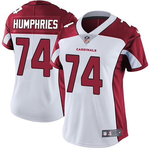 Women's Nike Arizona Cardinals #74 D.J. Humphries White Vapor Untouchable Limited Player NFL Jersey