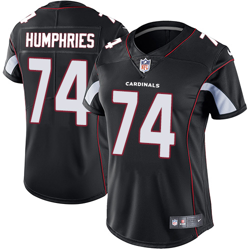 Women's Nike Arizona Cardinals #74 D.J. Humphries Black Alternate Vapor Untouchable Limited Player NFL Jersey